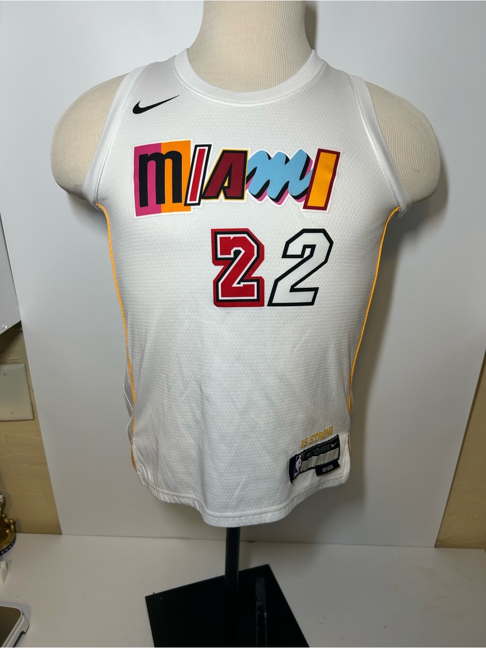 Nike Kids White Miami 22 Basketball Jersey Jimmy Butler